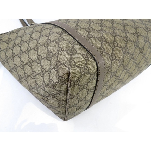 Gucci Brown Monogram Tote - Picture 6 of 14
